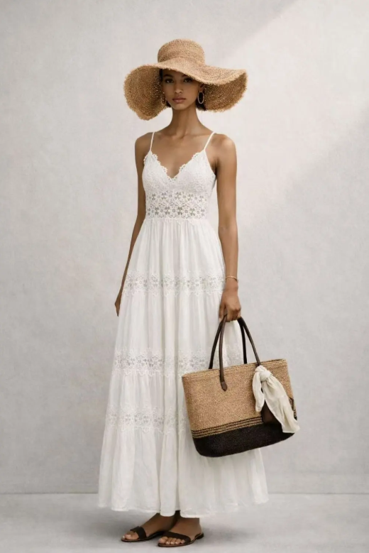 ROBE DOS NU EN VISCOSE