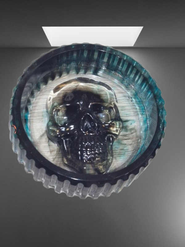 Aschenbecher Totenkopf