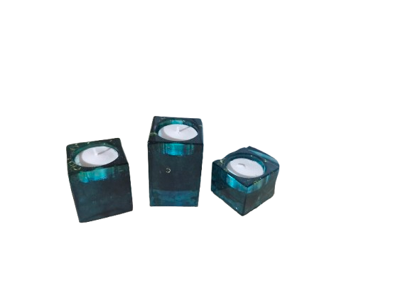 Teelichthalter Türkis