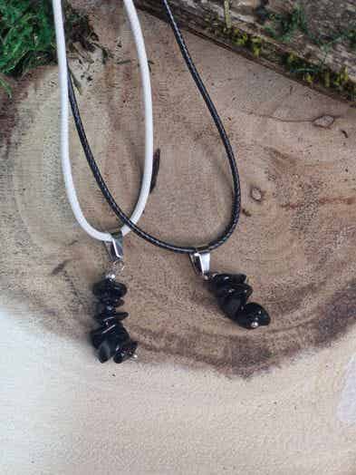 Halskette ,,  Obsidian''