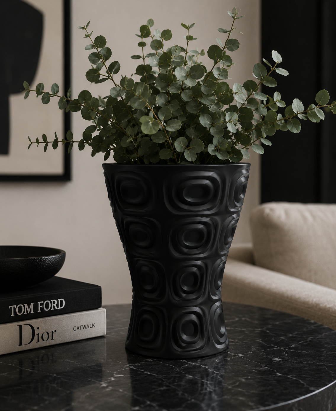 Vase verre design imprimé en 3D