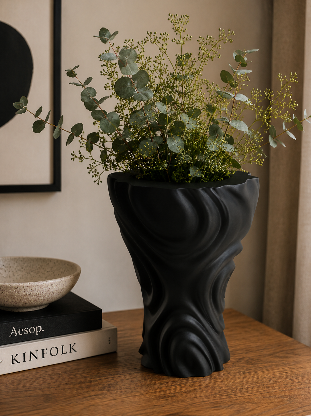 Vase verre moderne imprimé en 3D