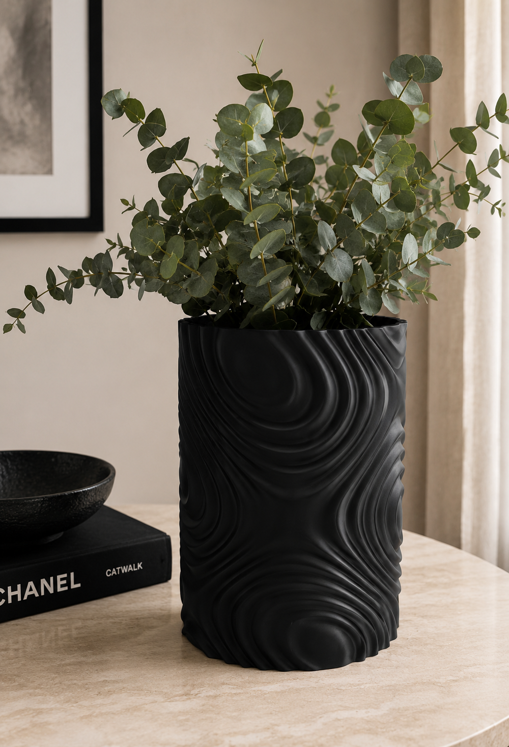 Vase colonne décoratif imprimé en 3D