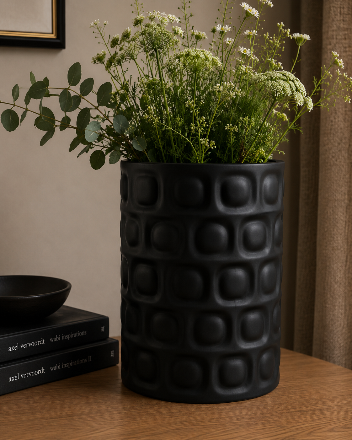 Vase cylindrique moderne imprimé en 3D