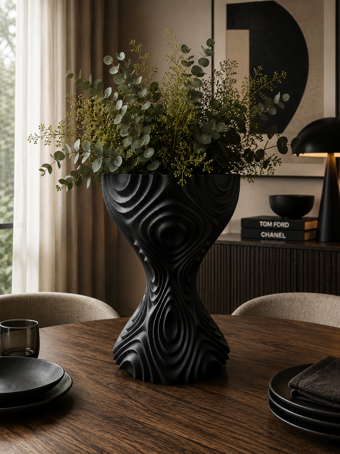 Vase coupe décoratif imprimé en 3D