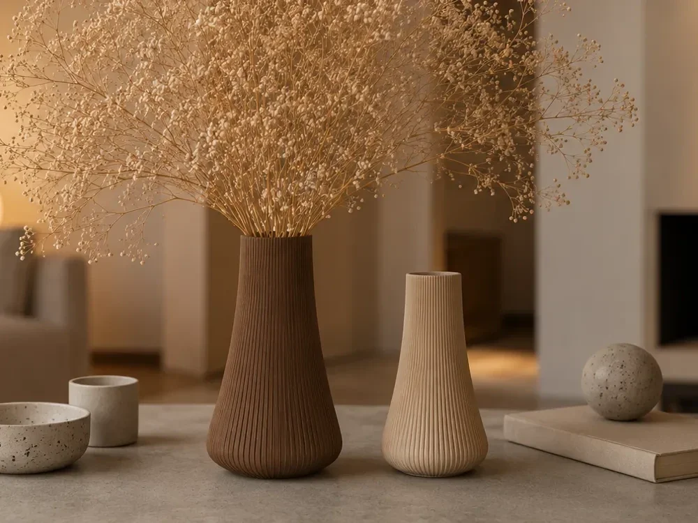 Duo de vases élancés Nami 200 mm — JAP071
