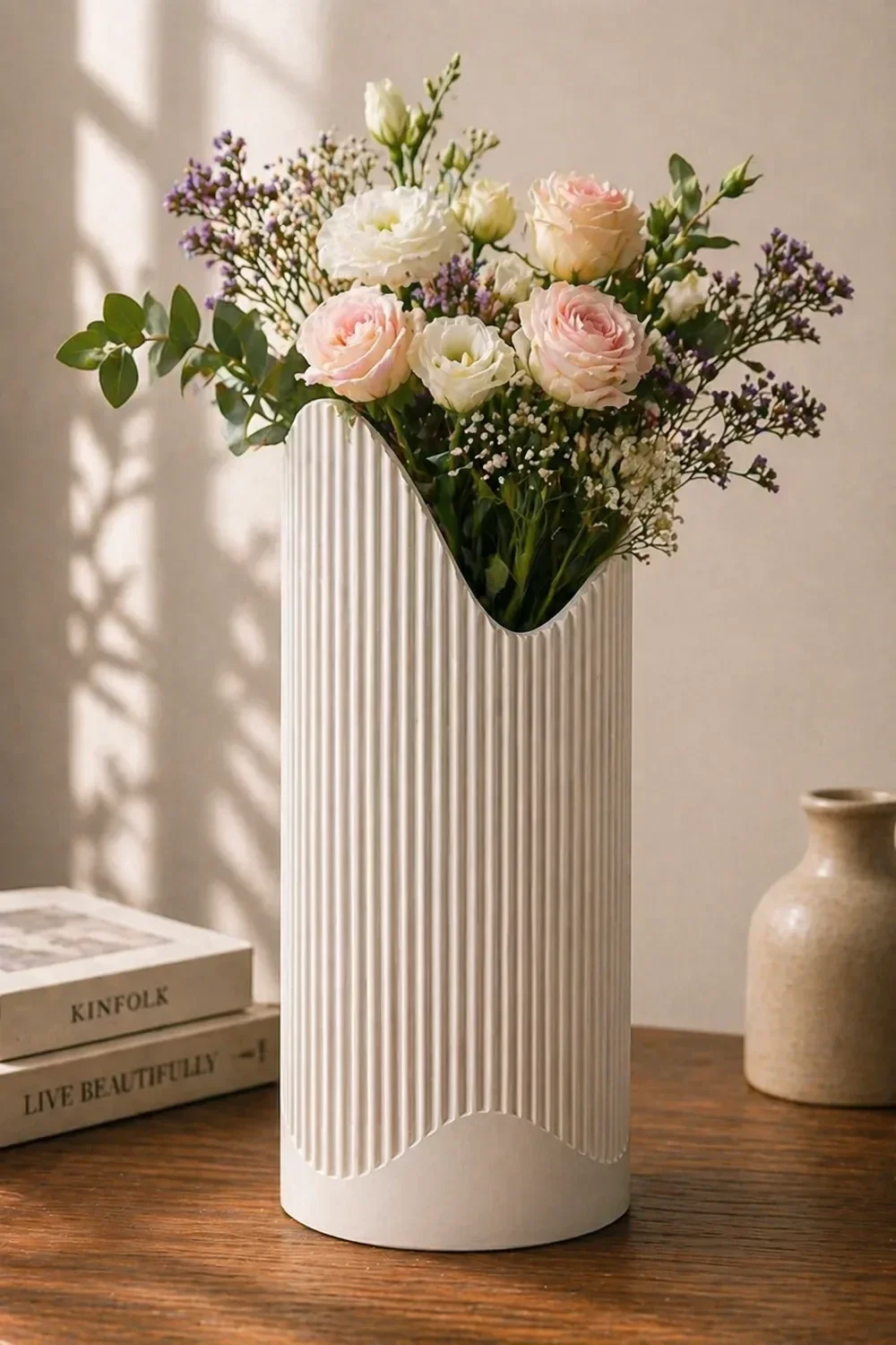 Vase haut à ouverture ondulée Waveform — JAP096