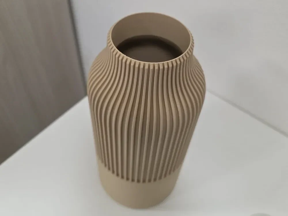 Vase cannelé à base lisse 3DodLab — JAP117