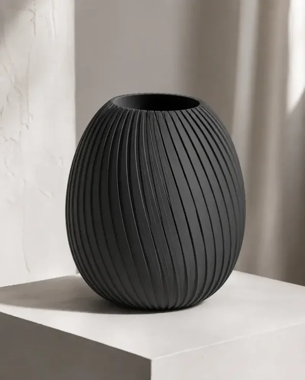 Vase ovoïde torsadé Lunaria — JAP120