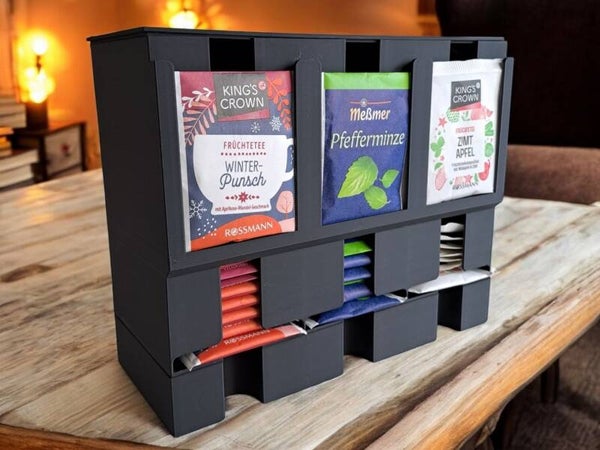 Distributeur de sachets de thé imprimé en 3D