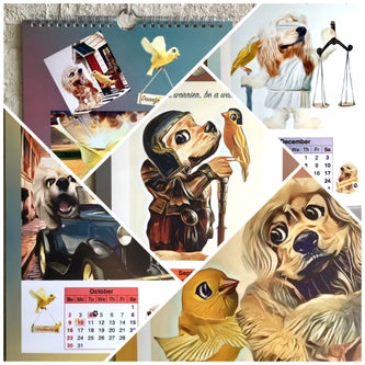 2022 dog calendar bird calendar 2022