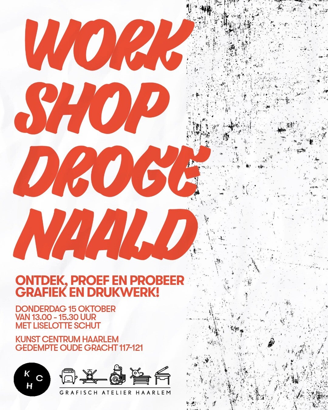 Workshop drogenaald etsen 15 oktober 13.00u - 15.30u