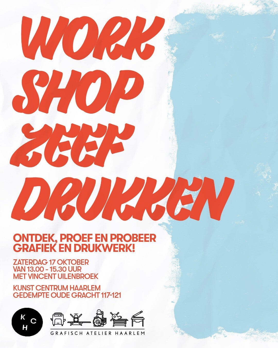 Workshop zeefdrukken 17 oktober 13.00u - 15.30u