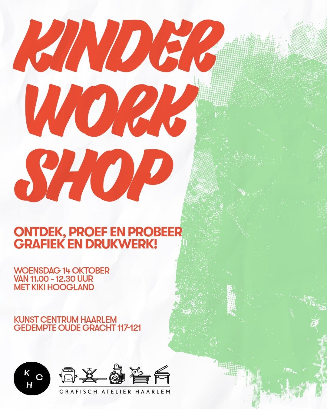 workshop 10+ jaar - Lino 14 oktober 11.00u - 12.30u