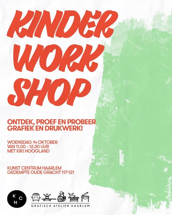 workshop 10+ jaar - Lino 14 oktober 11.00u - 12.30u
