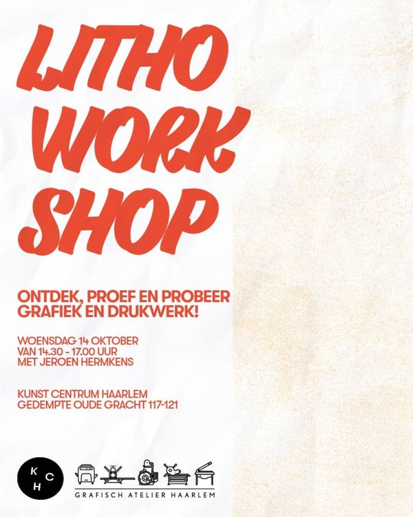Workshop Litho 14 oktober - 14.30u - 17.00u
