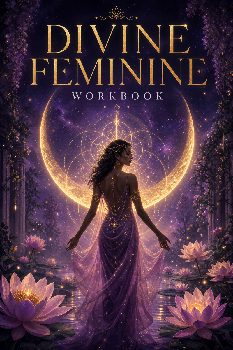 The Divine Feminine Workbook AI Image Created by Manus 
