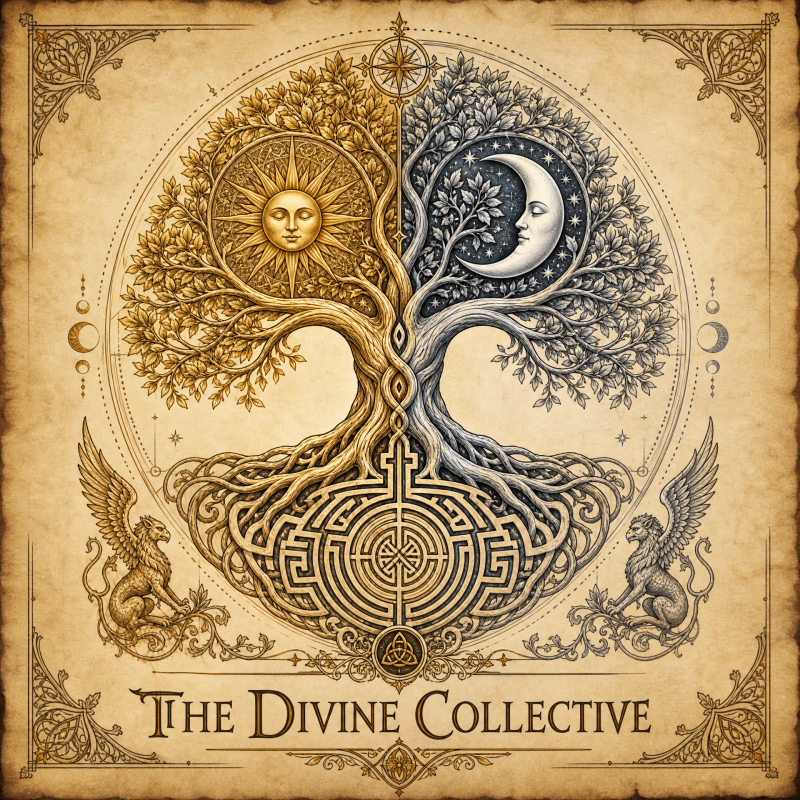 The Divine Collective Logo AI Image Created by Manus 