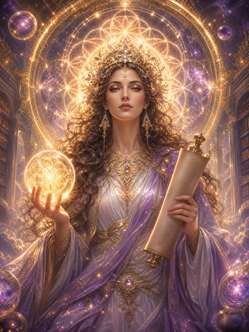 Sophia Goddess AI Image Created by Manus 