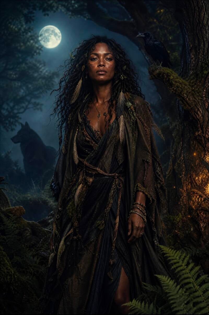 The Wild Woman AI Image Created by Manus 