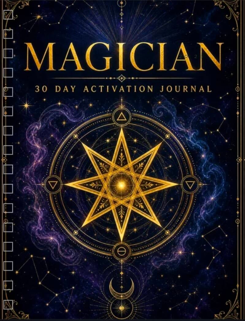 The Magician's 30-Day Activation Journal AI Image Created by Manus
