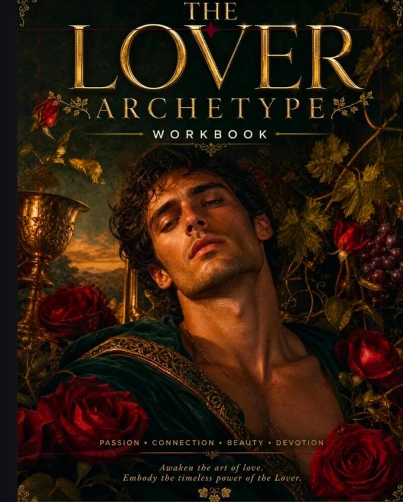 The Divine Masculine The Lover's Workbook AI Image Created by Manus