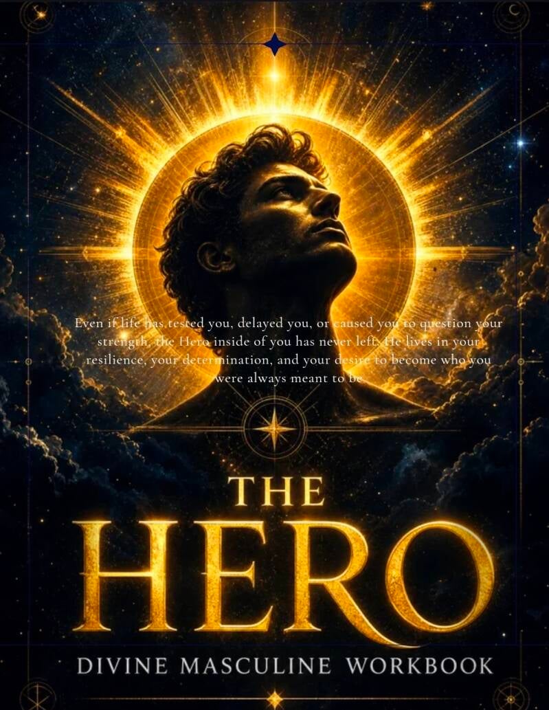 The Divine Masculine The Hero Workbook AI Image Created by Manus 