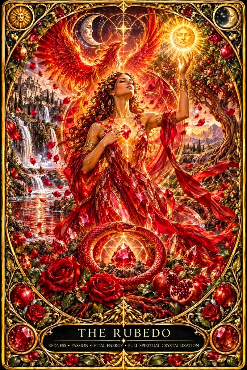 The Rubedo Vila Oracle Card AI Image Created by Manus 