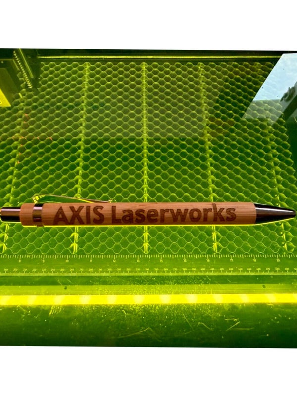Laser Engraved Wooden Pens