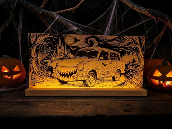 Acryl Licht Halloween Trabant