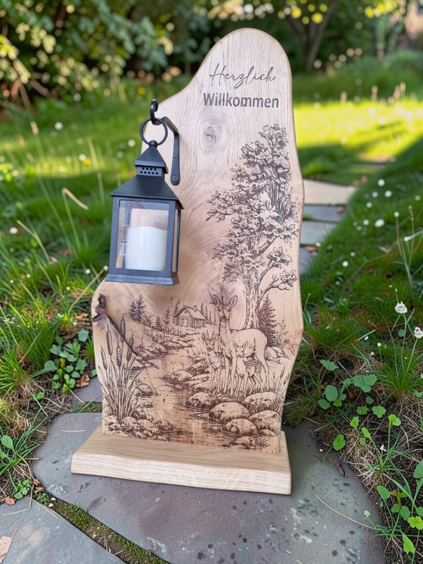 Holzaufsteller Waldidyll