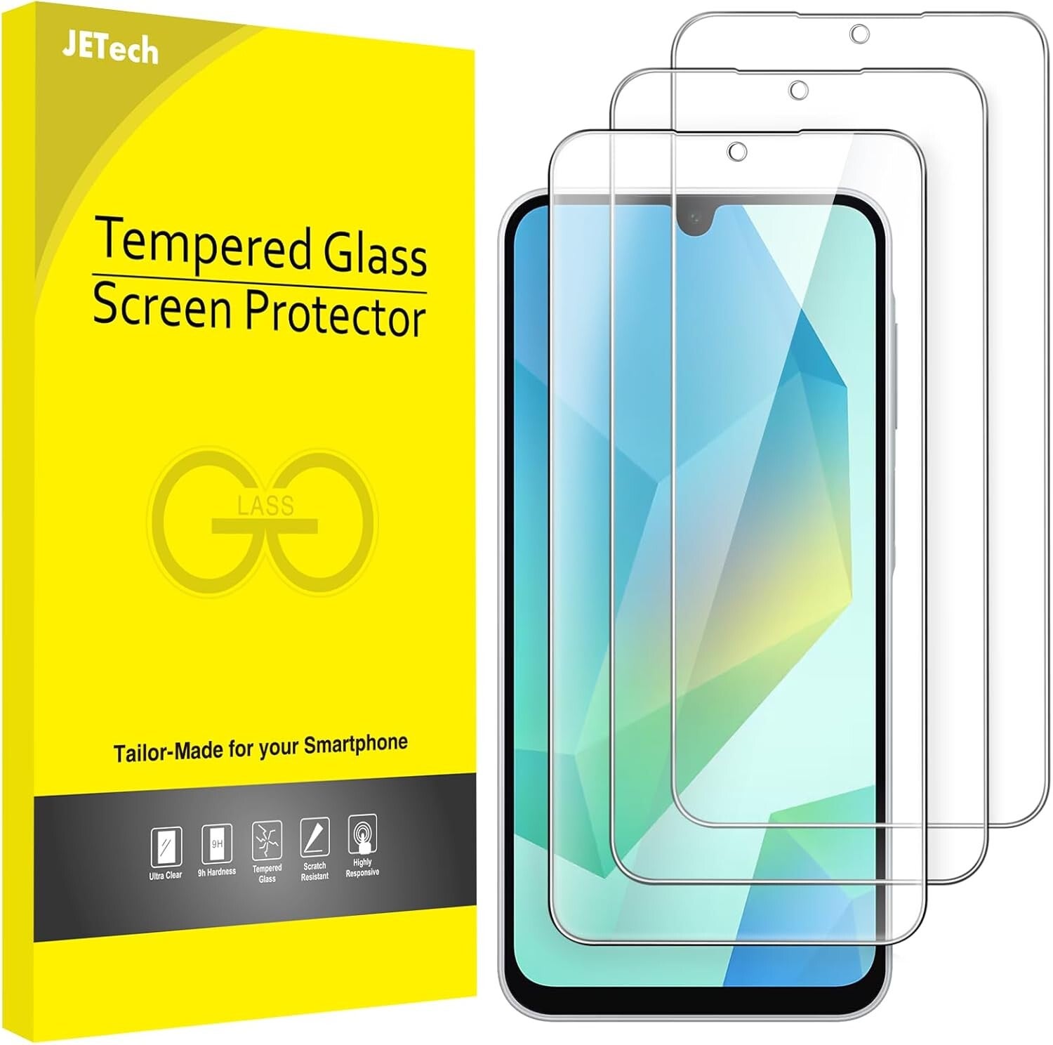 JETech Protection d'écran pour Samsung Galaxy A16