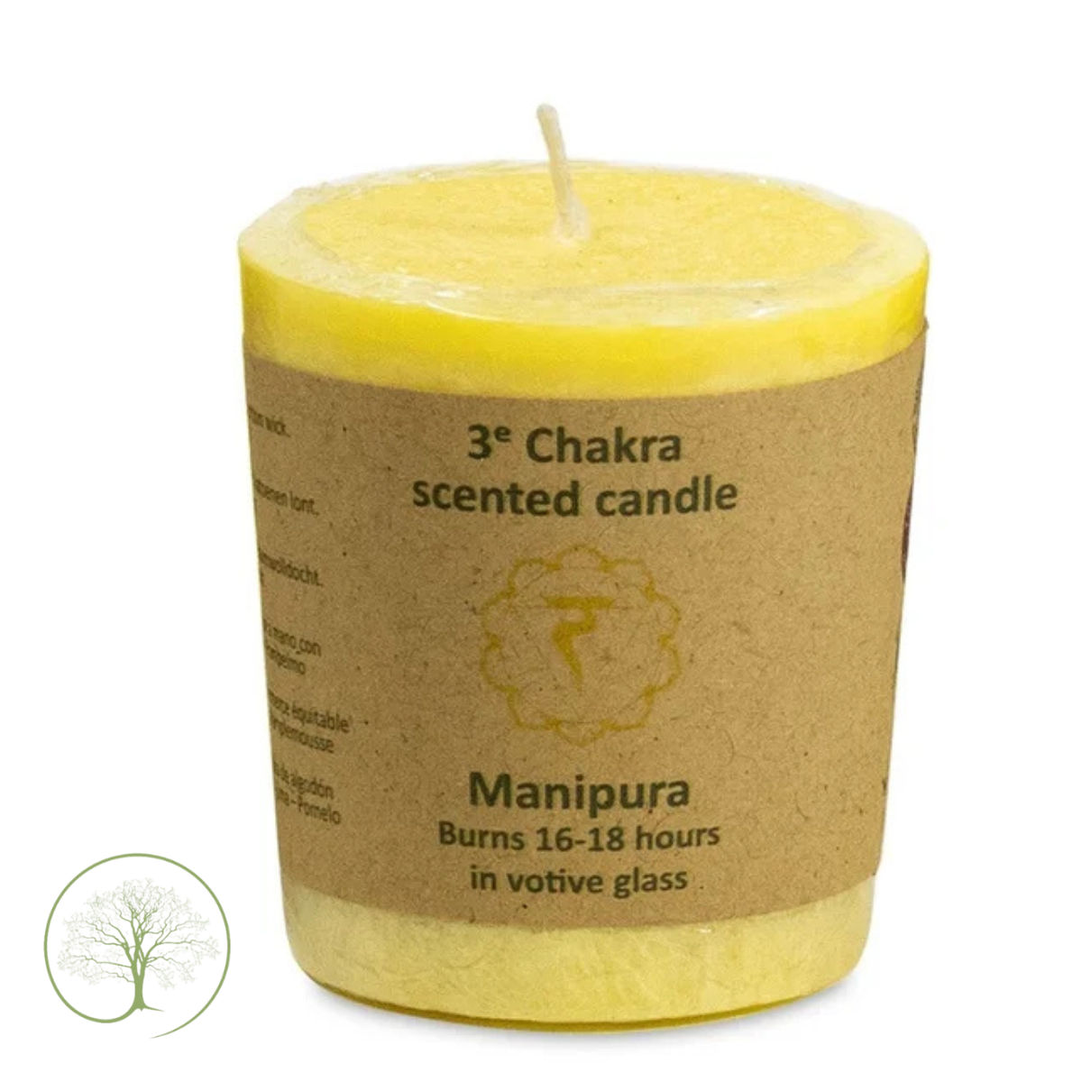 Votief geurkaarsje 3de Chakra