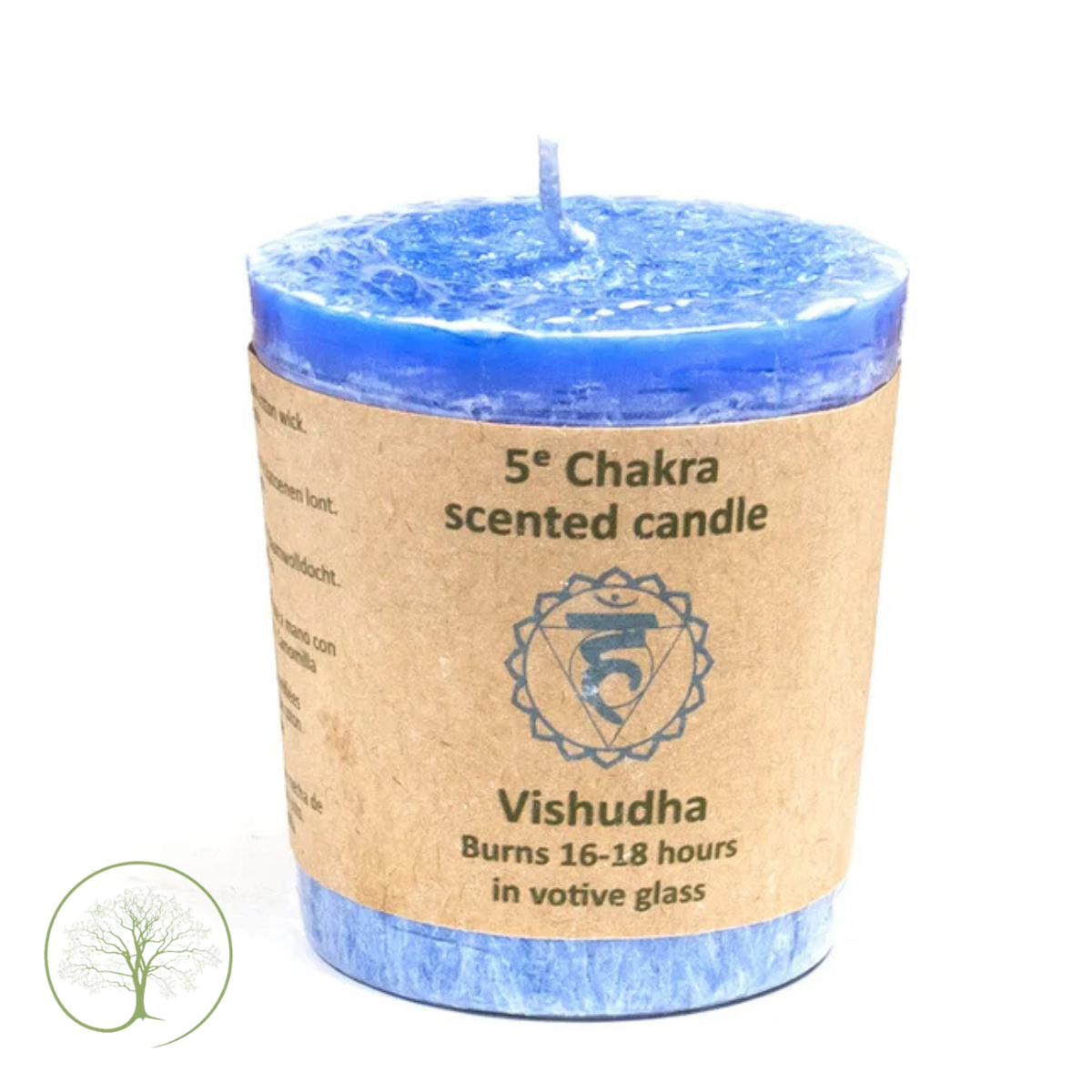 Votief geurkaarsje 5de Chakra