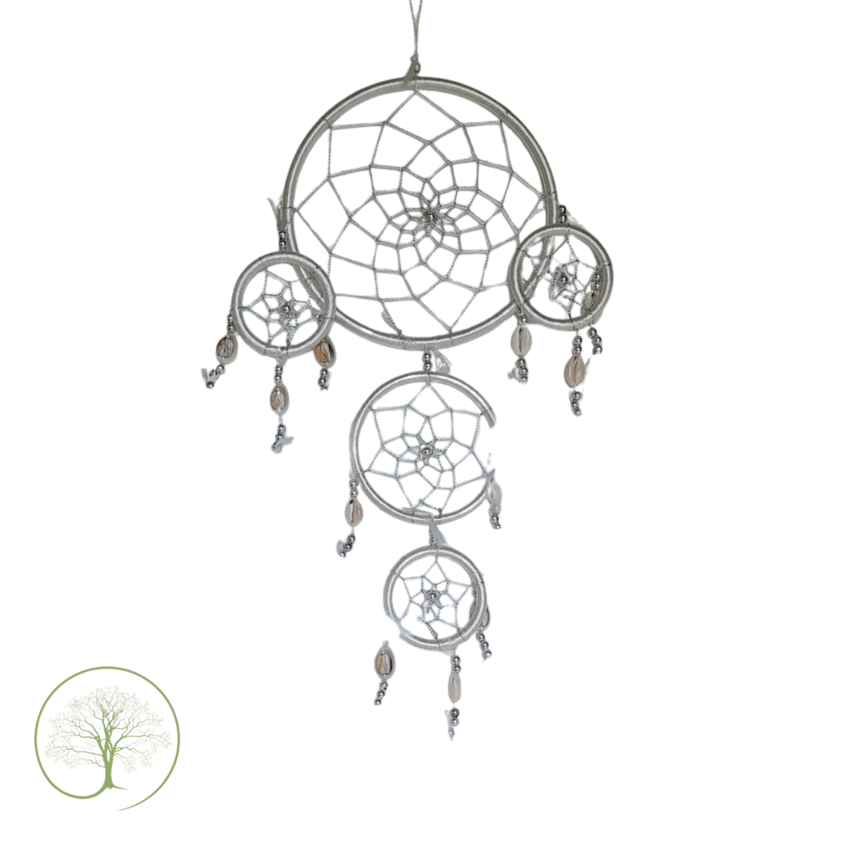 Dromenvanger schelpen 16 cm wit