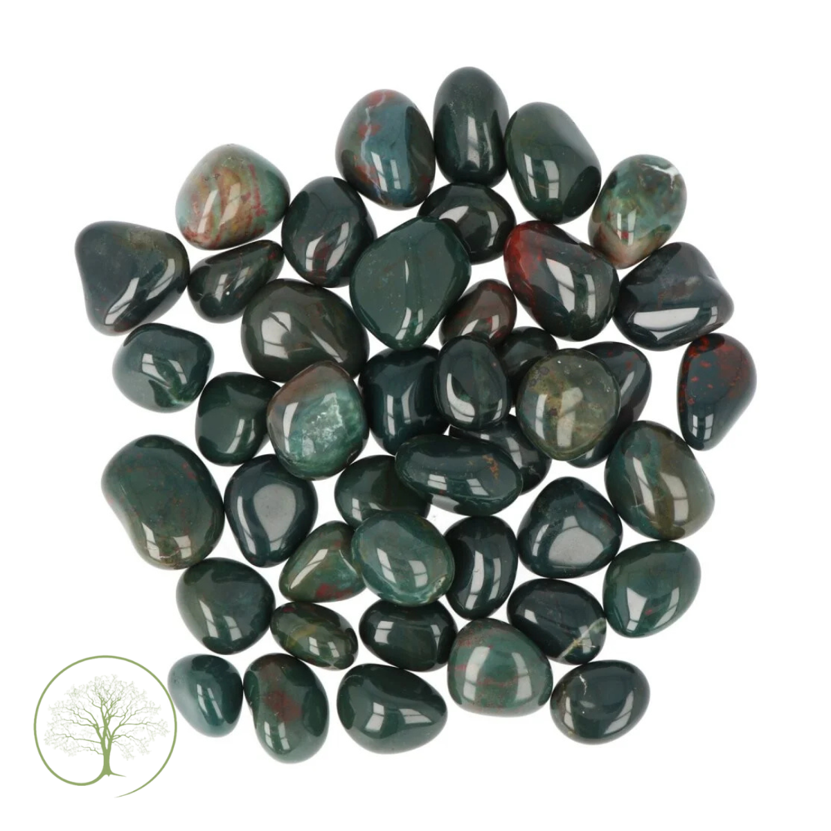 Heliotroop (Bloedsteen) trommelstenen