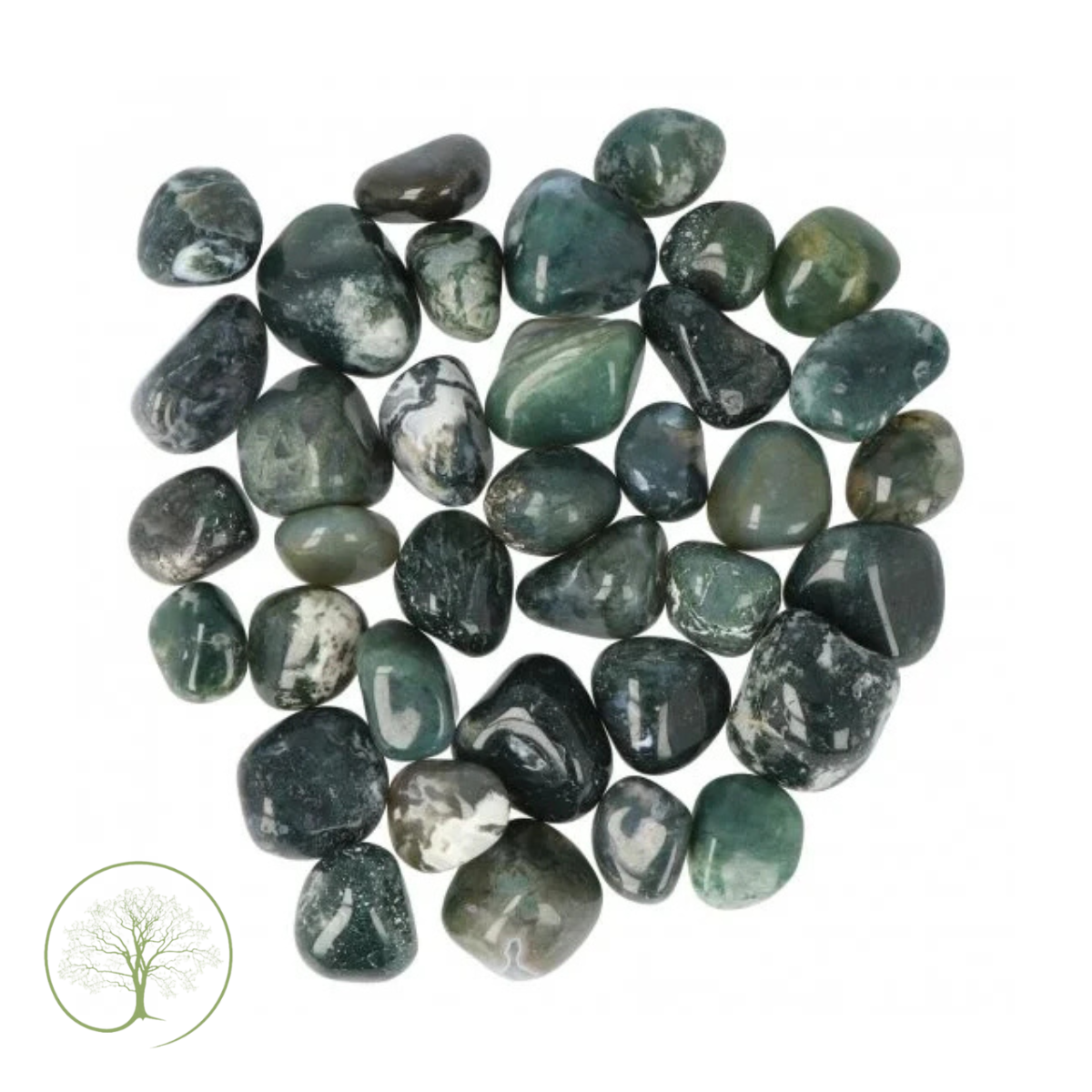 Mosagaat trommelstenen