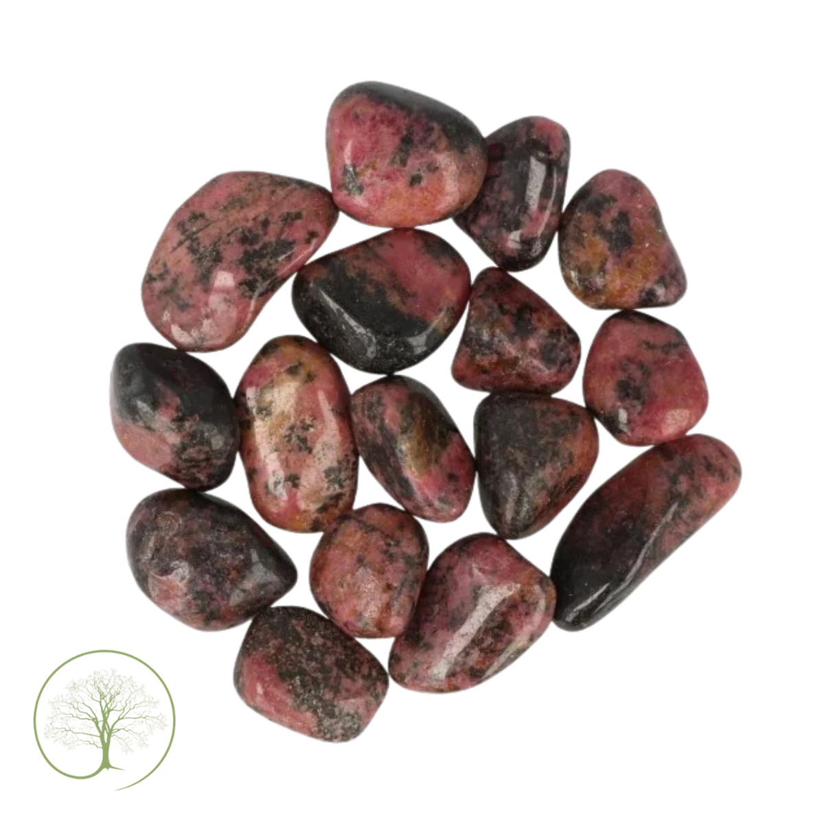 Rhodoniet trommelstenen