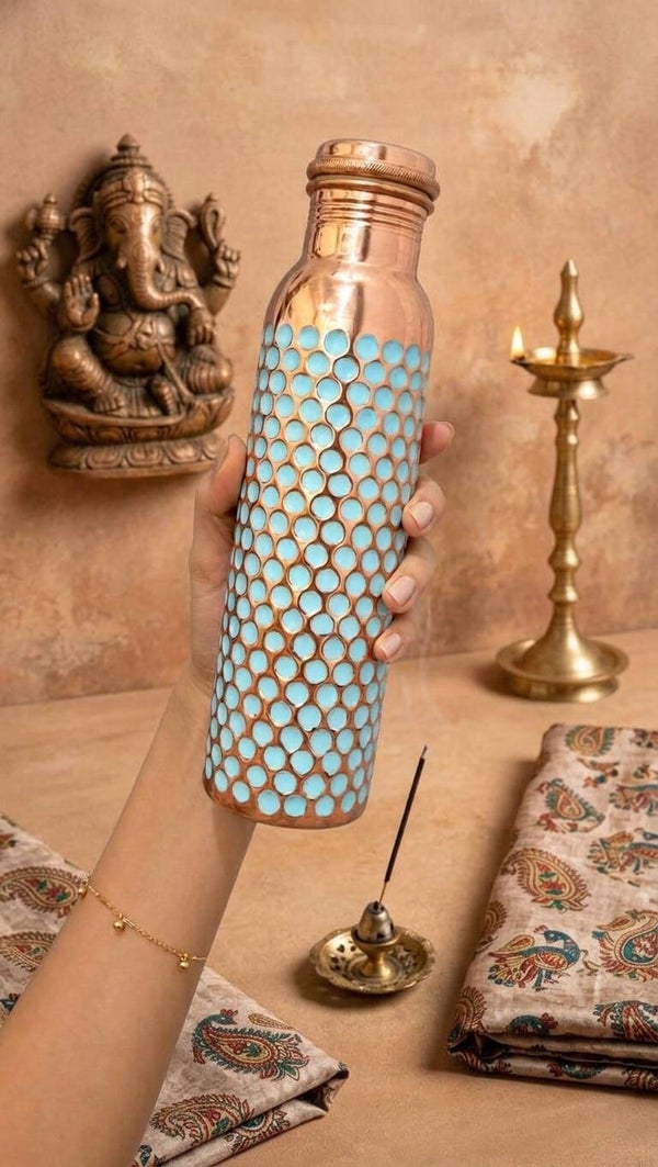 Gourde en Cuivre Pur 1L"La Maya"