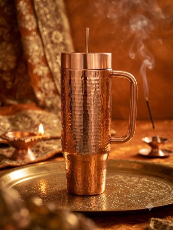 ✨ L'EXCLUSIVITÉ ABSOLUE : KANTI TUMBLER EN CUIVRE AVEC PAILLE ✨