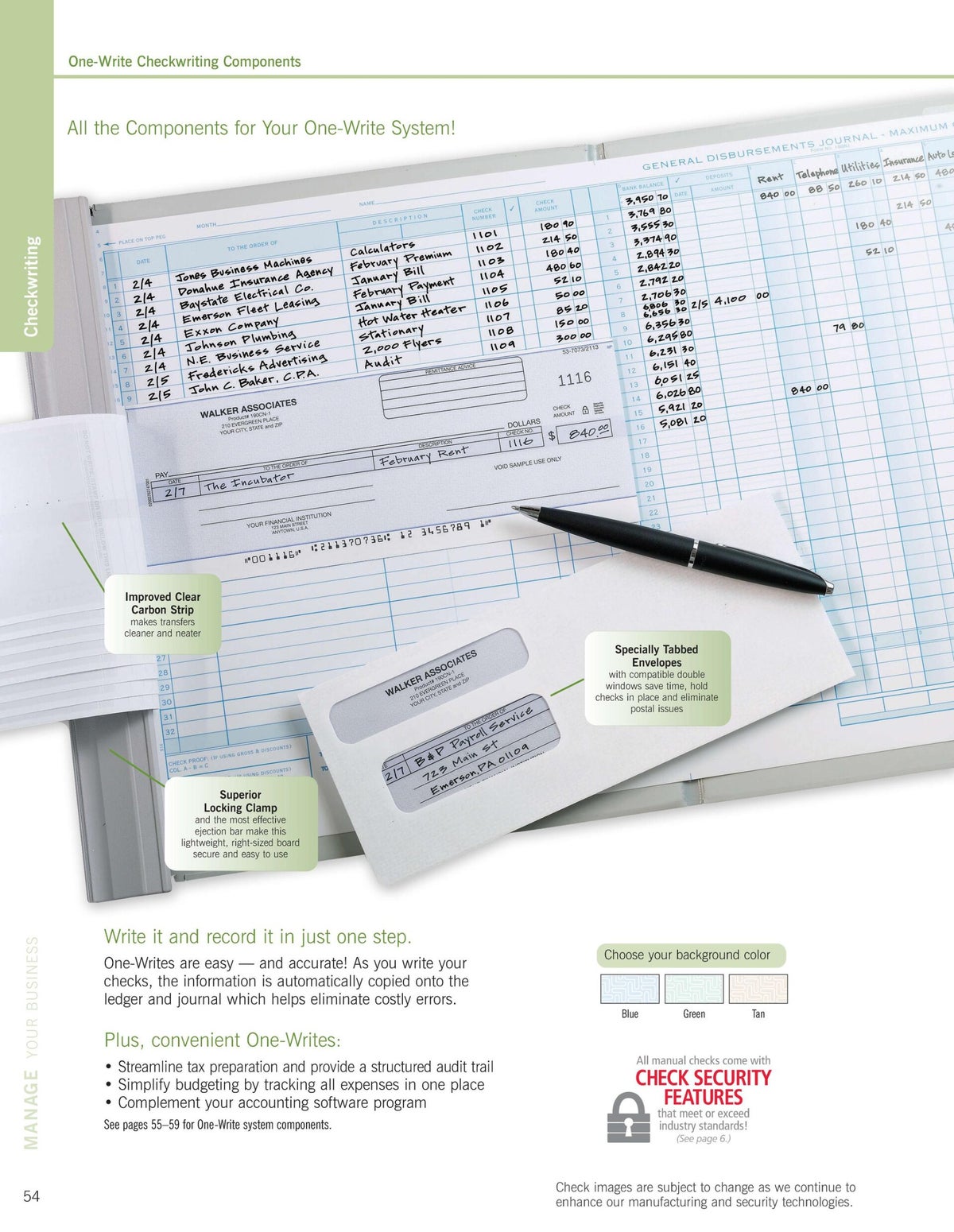 One-Write Pegboard Checks, Journals/Ledger & Complete Systems | L ...