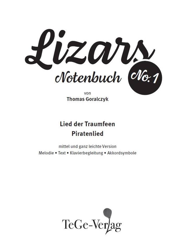 Lizars Notenbuch No. 1