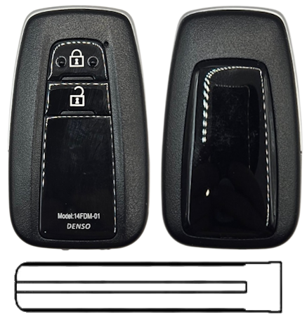 Toyota 2-knops Smart Key 433/434MZH Toy40 8A