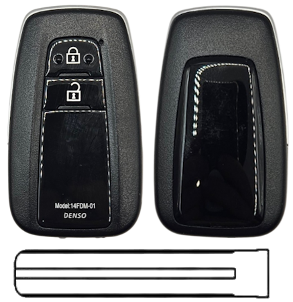 Toyota 2-knops Smart Key 433/434MZH Toy40 8A