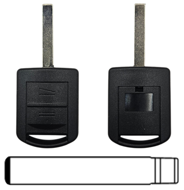 Opel 2-knops Sleutelbaard 433MZH HU100 ID40