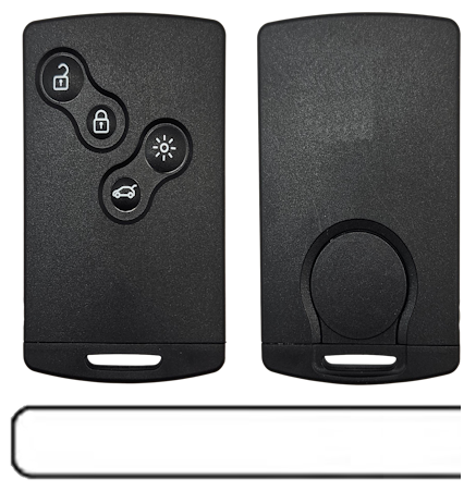 Renault 4-knops smartcard 433MHZ VA2EH2 4A