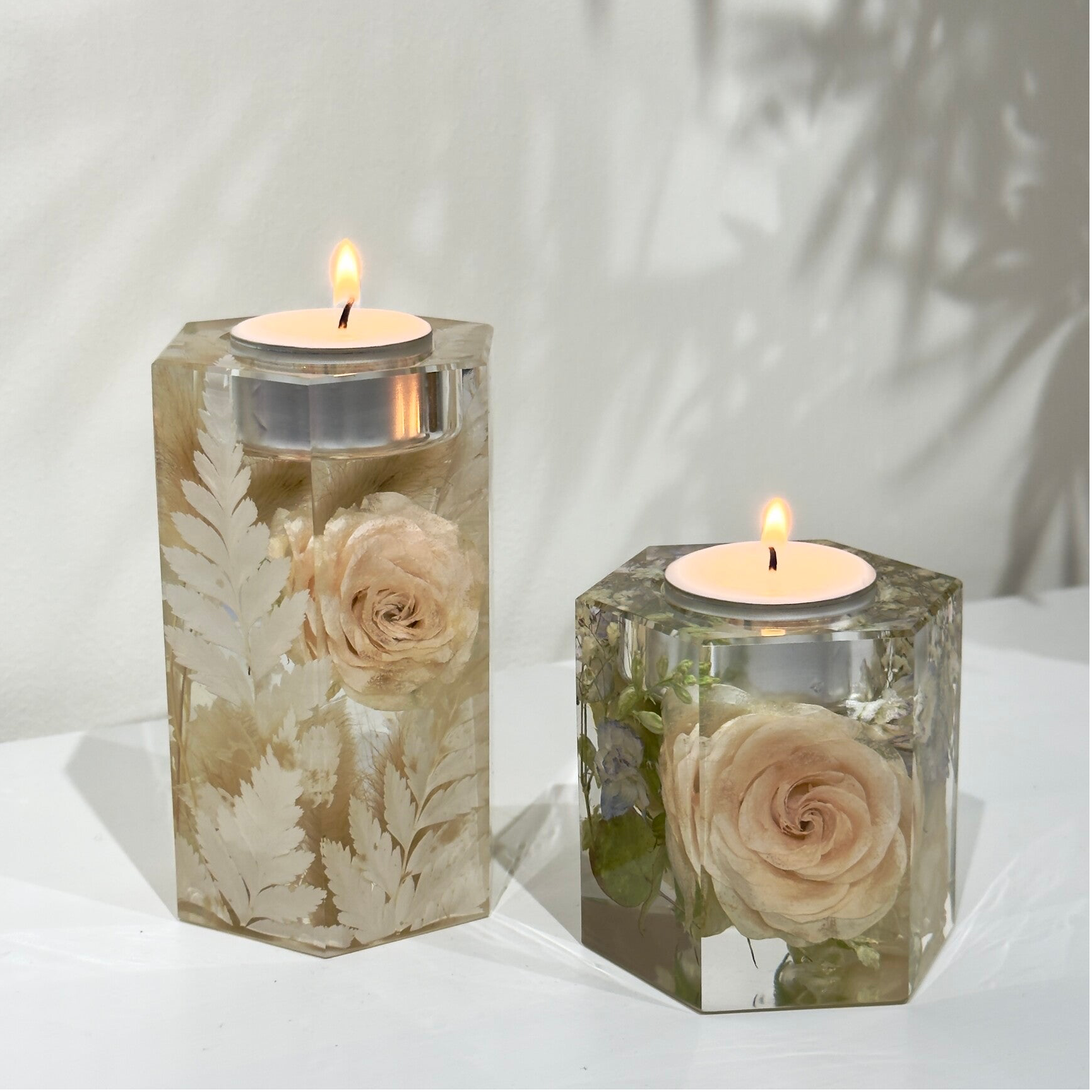 Waxinelichthouder hexagon