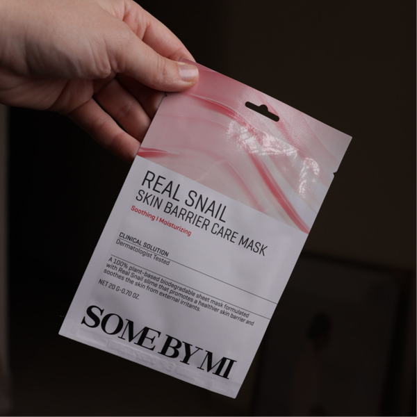 Some By Mi - Real Snail Skin Barrier Care Mask - Strengthening Sheet Mask - 20g