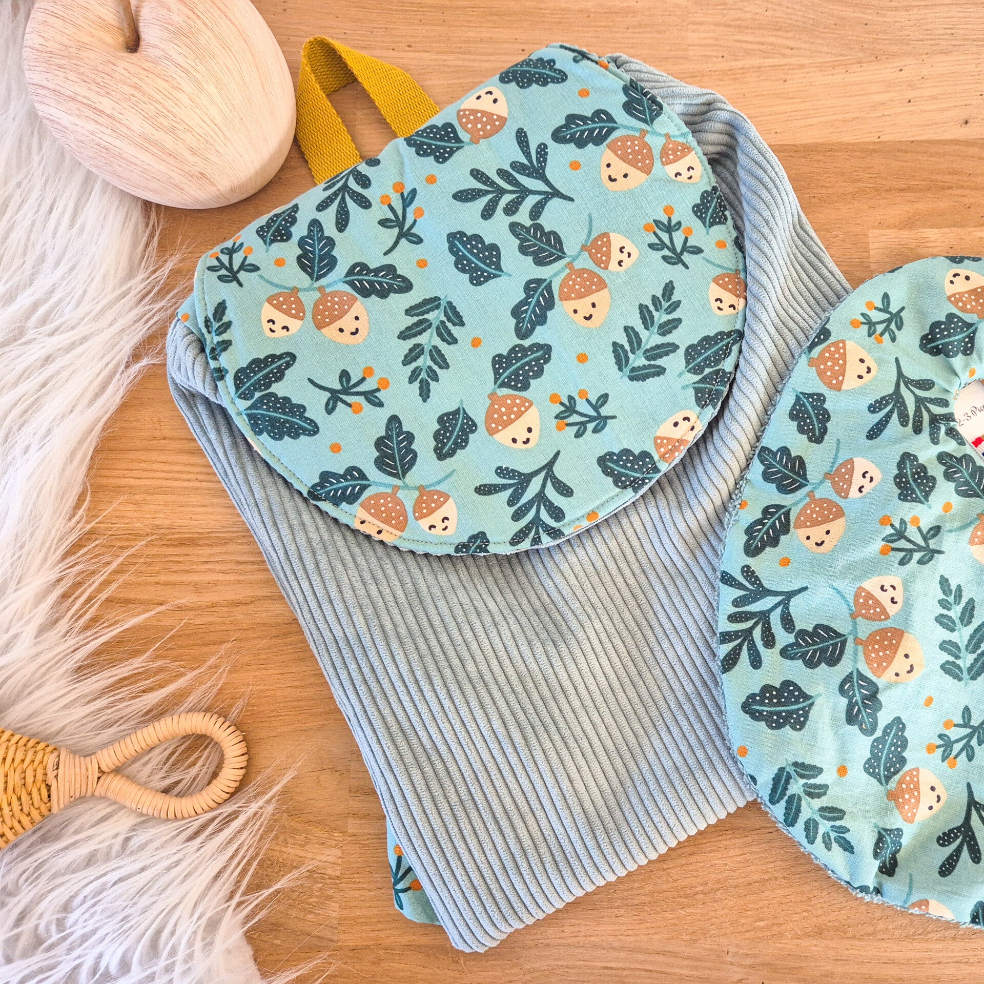 Sac à dos enfant maternelle en velours