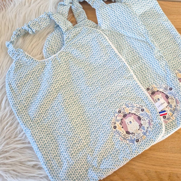 Grand bavoir élastiqué maternelle